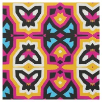 Colorful Abstract Chic Geometric Pattern Fabric