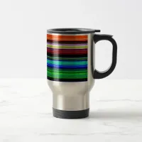 Thin Colorful Stripes - 1 Travel Mug