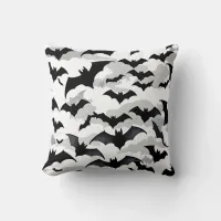 Flying Bats Throw Pillow