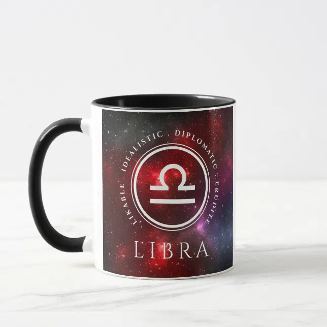 Starfield Libra Scales Western Zodiac Mug