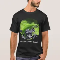 Green Hawaiian Gecko Rider Dark T-Shirt