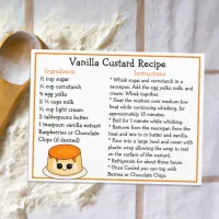 Vanilla Custard Recipe Card