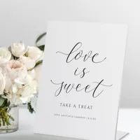 Wedding Dessert Sign Love is Sweet Candy Buffet