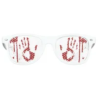 Bloody Handprints Evil Doctor Dripping Blood Retro Sunglasses