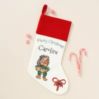 Cheeky Christmas Troll and Tree Delight  Christmas Stocking