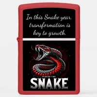 Cheerful Year of the Snake celebration Zippo Lighter