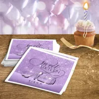 Glitter and Shine Sweet 16 V2 Violet ID675 Napkins