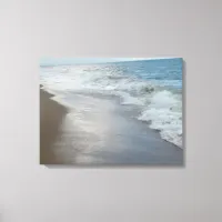 Tranquil Ocean Waves on the Beach Canvas