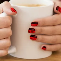 Clubs, spades, hearts, diamonds - cool    minx nail art