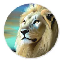 Ethereal  Majestic Lions Ceramic Knob