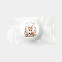 It's a Girl | Baby Fox and Flowers Baby Shower Life Saver® Mints