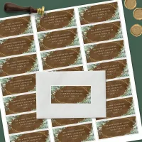 Rustic Eucalyptus Wedding Guest Address Labels