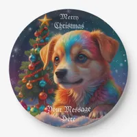 A Merry Festive Christmas Holiday  Paper Plates