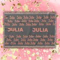 Personalized Girl Name in Salmon |  Throw Blanket