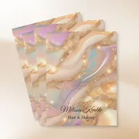 Holographic Purple Glitter Business Pocket Folder