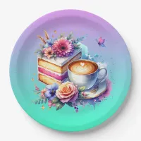 Coffee and Cake | Best Friend's Birthday Paper Plates