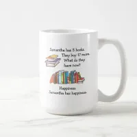 Books = Happiness, Love to Read Coffee Mug