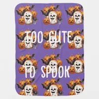 Too Cute Halloween Cookies To Spook Baby Blanket