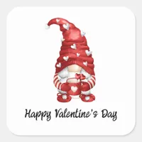 Gnome Valentine Square Sticker