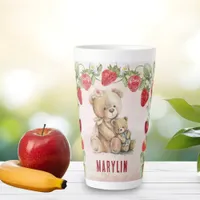 Strawberry and Bear Latte Mug