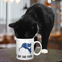 Tuxedo cat lover chill out and relax coffee mug