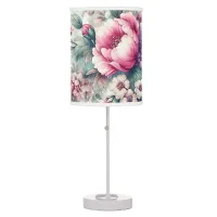 Pretty Floral Shabby Chic  Table Lamp