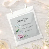 Elegant Floral Wedding Soft Botanical Romance Favor Bag