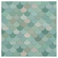 Mermaid Scales Blue Pattern Fabric