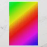 Diagonal Rainbow Gradient Red to Green Flyer