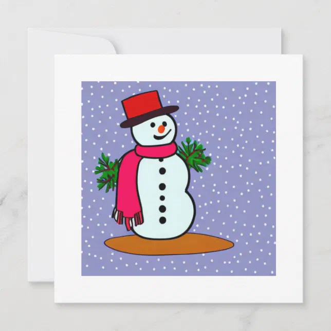 Snow man card
