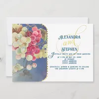 Grape Vines Winery Rustic Country Chic Wedding Invitation