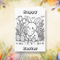 Happy Easter  | Color Me Page Card