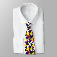 Geometric Pattern Colourful Maritime Flags Neck Tie