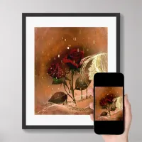 Lovely Autumn Roses  Framed Art
