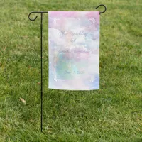 Dreamy Clouds and Stars Wedding Garden Flag