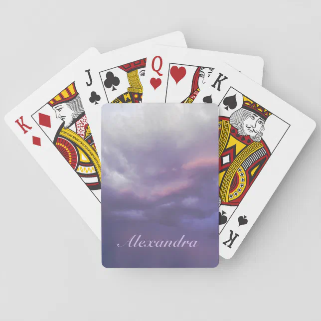 Colorful Storm Clouds Poker Cards