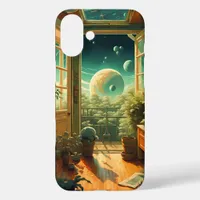 Out of this World - Room with a planetary View iPhone 16 Plus Case