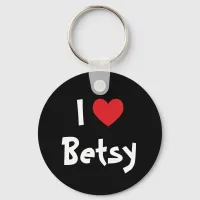 I Love Betsy Keychain