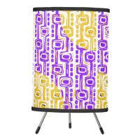 Retro Purple & Yellow Geometric Pattern Tripod Lam Tripod Lamp