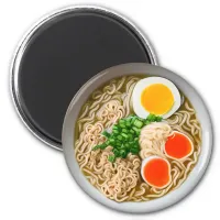 Ramen Noodles with Boiled Egg Food Magnet