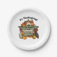 Tis The Season To Be Grateful Paper Plates