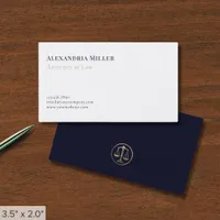 Minimal Elegant Lawyer Business Card