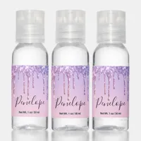 Unicorn Glitter and Sparkle Monogram Hand Sanitizer