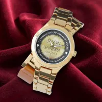 Elegant 50th Golden Wedding Anniversary Watch