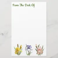 Iris Flower Garden Stationery