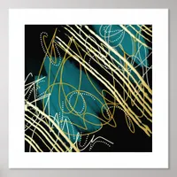 Modern Abstract   Foil Prints