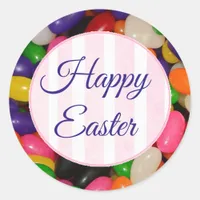 Happy Easter Jelly Bean Stickers