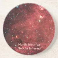 North America Nebula Infrared Sandstone Coaster