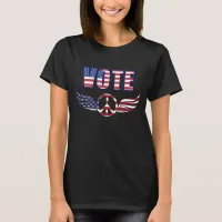 Vote for Peace American Flag Shirt