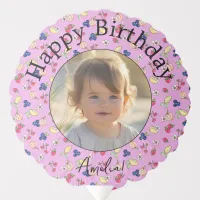 Fruit Pattern Sweet One First Birthday Party Photo Balloon